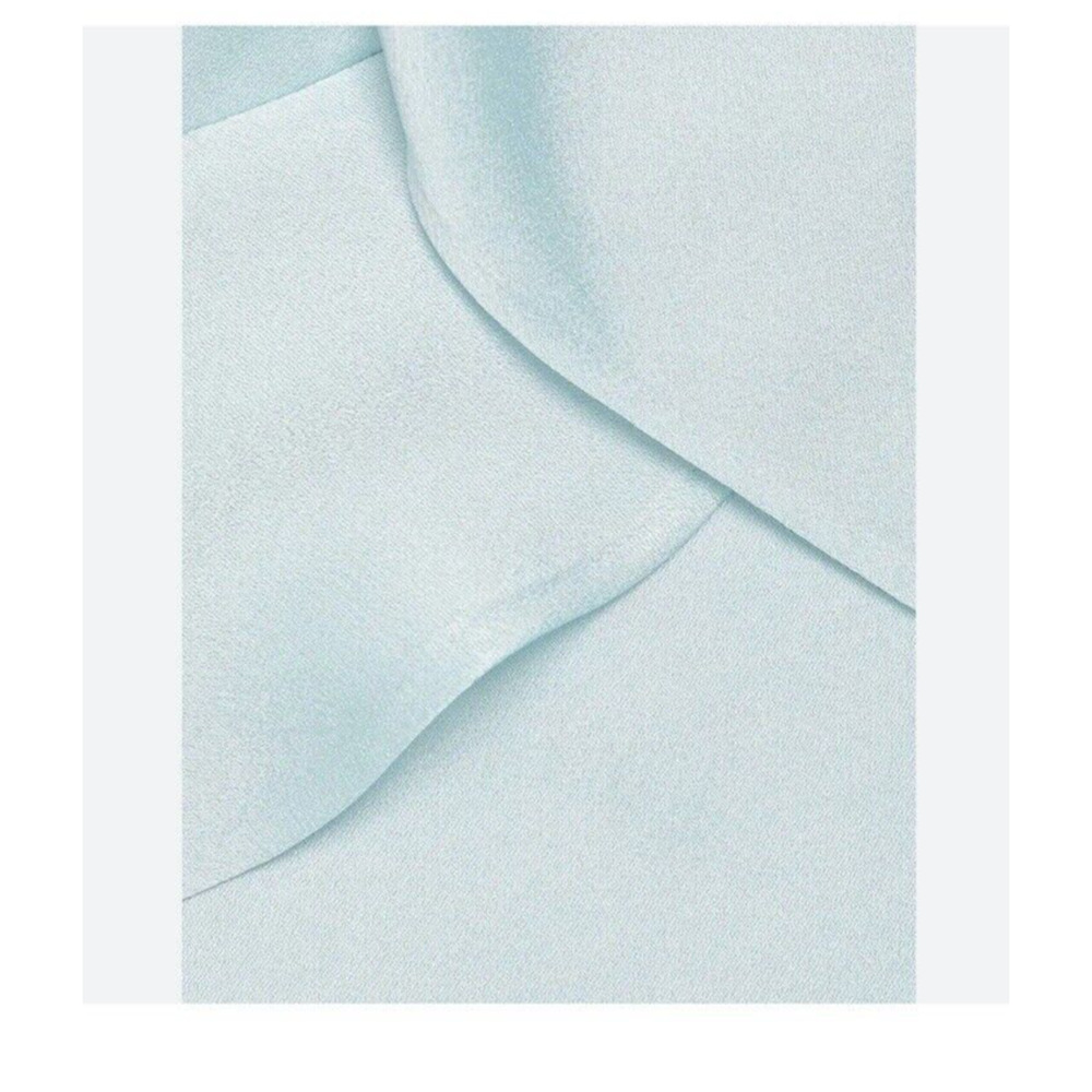 Jonathan Simkhai Light Blue Ruffle Blouse - Picture 3 of 16